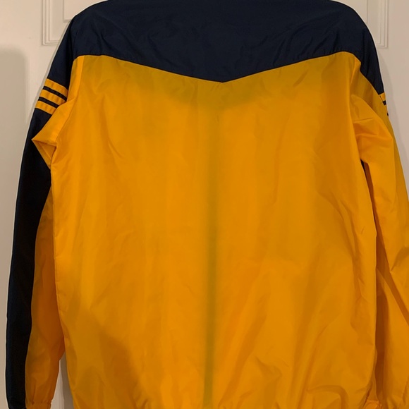 Adidas Vintage Men's Yellow and Blue Jacket Unisex Size Medium - Picture 4 of 6
